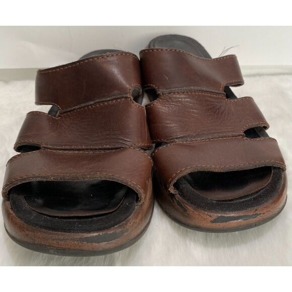 Dansko Brown Leather Women's Summer Sandal Size 5.5 Pre-Owned - Picture 1 of 13